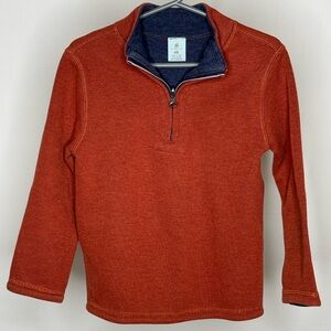 Class/Club orange zip up kids 4/5 long sleeve sweater